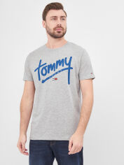 Акція на Футболка довга чоловіча Tommy Jeans 10200.2 S Сіра від Rozetka