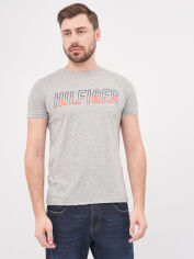 Акція на Футболка довга чоловіча Tommy Hilfiger 10204.2 S Сіра від Rozetka
