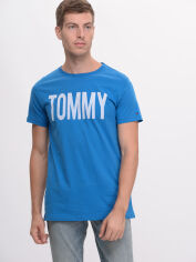 Акція на Футболка бавовняна довга чоловіча Tommy Hilfiger 9530 XL (50) Електрик від Rozetka