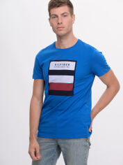 Акція на Футболка бавовняна довга чоловіча Tommy Hilfiger 9512.3 2XL Електрик від Rozetka