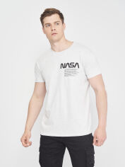 Акція на Футболка бавовняна довга чоловіча Sol's Imperial 190 Nasa Worm 11500300/81 L Світло-сіра від Rozetka