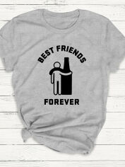 Акція на Футболка Zuzu Best friends forever ZZ3-04296M.18P-20 2XL Сіра від Rozetka