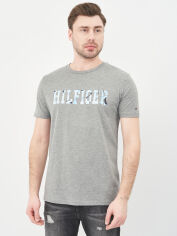 Акція на Футболка бавовняна довга чоловіча Tommy Hilfiger 10494.3 S Сіра від Rozetka
