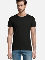 Акція на Футболка бавовняна довга чоловіча Sol's Pioneer Men Organic Cotton 03565309 XL Чорна від Rozetka