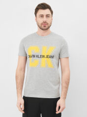 Акція на Футболка Calvin Klein Jeans 10561.3 2XL (52) Сіра від Rozetka