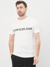 Акція на Футболка Calvin Klein Jeans 10564.2 2XL (52) Біла від Rozetka