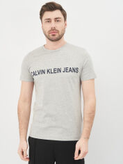 Акция на Футболка Calvin Klein Jeans 10564.4 XL (50) Сіра от Rozetka