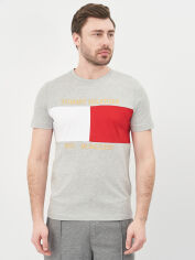 Акція на Футболка бавовняна довга чоловіча Tommy Hilfiger 10584.2 2XL Сіра від Rozetka