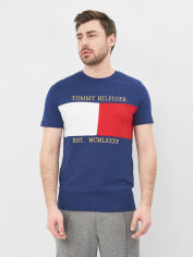 Акція на Футболка бавовняна довга чоловіча Tommy Hilfiger 10584.3 M Синя від Rozetka