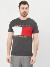 Акція на Футболка бавовняна довга чоловіча Tommy Hilfiger 10584.4 XL Асфальт від Rozetka