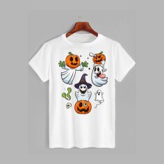 Акция на Футболка Likey Halloween M150-2306 S Біла от Rozetka