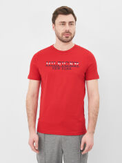 Акція на Футболка бавовняна довга чоловіча Tommy Hilfiger 10585.3 XL Червона від Rozetka