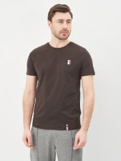 Акція на Футболка бавовняна довга чоловіча Tommy Hilfiger 10588.1 2XL Коричнева від Rozetka