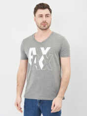 Акція на Футболка бавовняна довга чоловіча Armani Exchange 10598.3 M Сіра від Rozetka