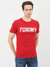 Акція на Футболка Tommy Jeans 10642.3 S (44) Червона від Rozetka