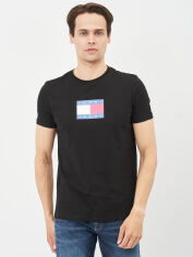 Акція на Футболка бавовняна довга чоловіча Tommy Jeans 10643.1 2XL Чорна від Rozetka