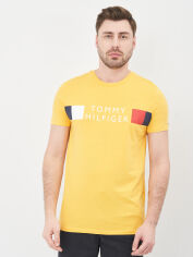 Акція на Футболка бавовняна довга чоловіча Tommy Hilfiger 10606.6 XL Жовта від Rozetka