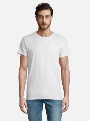 Акція на Футболка бавовняна довга чоловіча Sol's Pioneer Men Organic Cotton 03565300 XL Світло-сіра від Rozetka