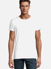 Акція на Футболка бавовняна довга чоловіча Sol's Crusader Men Organic Cotton 03582102 2XL Біла від Rozetka