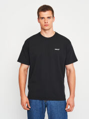 Акція на Футболка бавовняна довга чоловіча Levi's Red Tab Vintage Tee Mineral A0637-0001 S Чорна від Rozetka