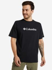 Акція на Футболка бавовняна довга чоловіча Columbia CSC Basic Logo Short Sleeve 1680051-010 XL Чорна з принтом від Rozetka