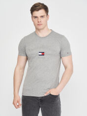 Акція на Футболка бавовняна довга чоловіча Tommy Hilfiger 10879.1 2XL Сіра від Rozetka