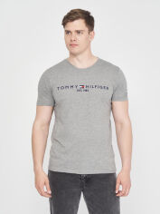 Акція на Футболка бавовняна довга чоловіча Tommy Hilfiger 10887.2 S Сіра від Rozetka