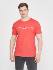 Акція на Футболка бавовняна довга чоловіча Tommy Hilfiger 10887.5 S Червона від Rozetka
