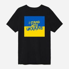Акция на Футболка Love&Live I stand with Ukraine-2 LLP01518 S Чорна от Rozetka