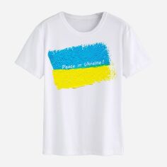 Акція на Футболка Love&Live Peace in Ukraine! LLP01510 S Біла від Rozetka