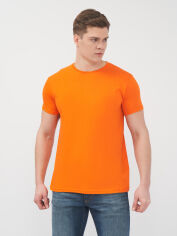 Акція на Футболка бавовняна довга чоловіча B&C TU01T2351 2XL Помаранчева від Rozetka