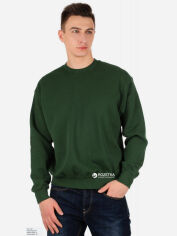 Акція на Світшот утеплений чоловічий Fruit of the loom Set-in Sweat 062202038 M Темно-зелений від Rozetka