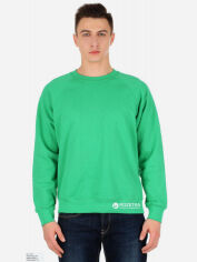 Акція на Світшот чоловічий Fruit of the loom 062216047 Raglan Sweat XL Яскраво-зелений від Rozetka