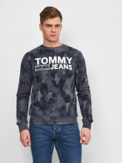Акция на Світшот Tommy Jeans 10820 S (44) Сірий камуфляж от Rozetka