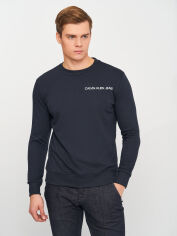 Акція на Світшот чоловічий Calvin Klein Jeans 10797.3 2XL Темно-синій від Rozetka