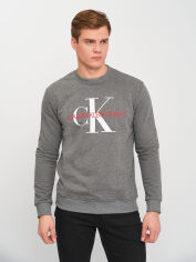 Акція на Світшот чоловічий Calvin Klein Jeans 10836.2 S Сірий від Rozetka