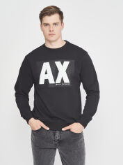 Акція на Світшот чоловічий Armani Exchange 10868 2XL (52) Чорний від Rozetka