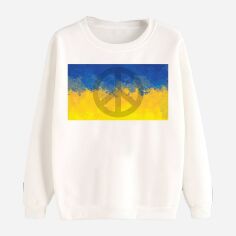 Акція на Світшот Love&Live Free Ukraine-2 LLP01551 XL Білий від Rozetka