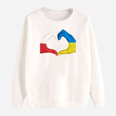 Акція на Світшот Love&Live Ukraina Polska-2 LLP01622 XL Білий від Rozetka