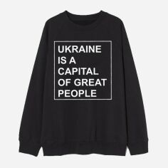 Акция на Світшот Love&Live Ukraine is a capital of great people LLP01627 XXXL Чорний от Rozetka