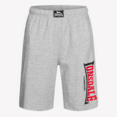 Акція на Шорти бавовняні чоловічі Lonsdale 112062-1004 M Marl Grey від Rozetka
