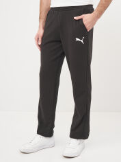 Акція на Спортивні штани чоловічі Puma Ess Logo Pants 58672051 S Чорні від Rozetka