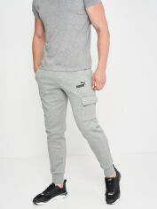 Акция на Спортивні штани утеплені чоловічі Puma ESS Cargo Pants 84580203 XL Medium Gray Heather от Rozetka