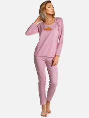 Акція на Піжама (лонгслів + штани) жіноча DoReMi 002-000235 M/L Рожева від Rozetka