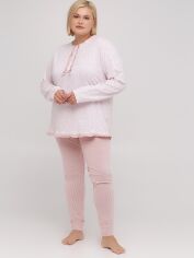 Акция на Піжама (лонгслів + штани) жіноча SieLei SL1162 44 Рожева от Rozetka