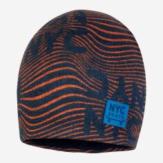 Акція на Дитяча демісезонна шапка-біні в'язана для хлопчика Broel Hunter ZB13643A2BRO-006 49 см Оранжевий/Темно-синій від Rozetka