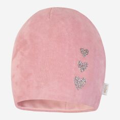 Акция на Дитяча демісезонна шапка-біні для дівчинки Broel Bambi ZB13643C2BRO-007 41 см Темно-рожева от Rozetka