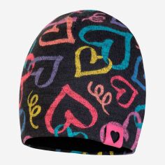 Акція на Дитяча демісезонна шапка-біні в'язана для дівчинки Broel Goja ZB13643D7BRO-022 45 см Різнокольоровий/Серце від Rozetka
