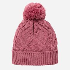 Акція на Дитяча зимова шапка-біні в'язана з помпоном для дівчинки Zippy 1131668 54 Темно-рожева від Rozetka