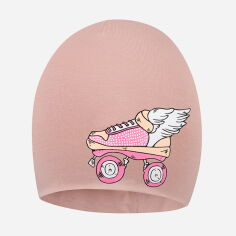Акция на Дитяча демісезонна шапка-біні для дівчинки Broel CLARETTA WB2364322BRG-007 50 Пудрово-рожева от Rozetka